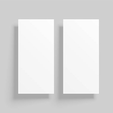 dikey kart mockup gölgeler