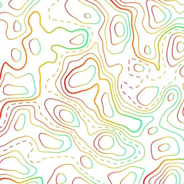 Vector Topografische Kaart Contour Ontwerp — Stockvector