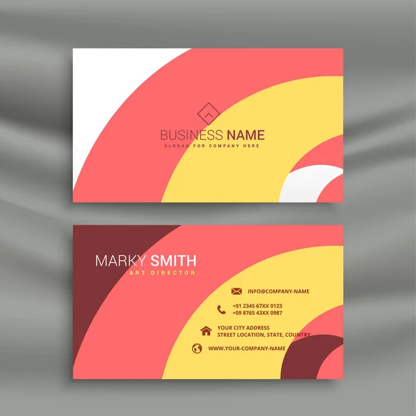 abstract business card design template