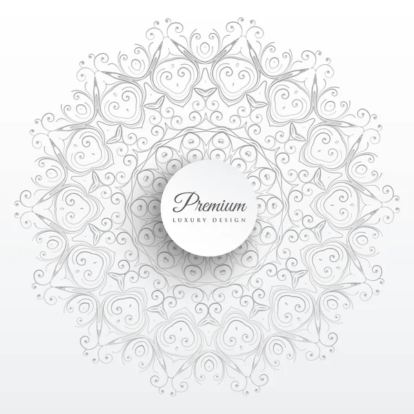 Decoración Mandala Elegante Fondo Arte — Vector de stock