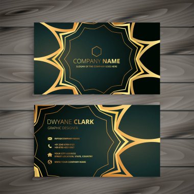 şık lüks kartvizit tasarımı