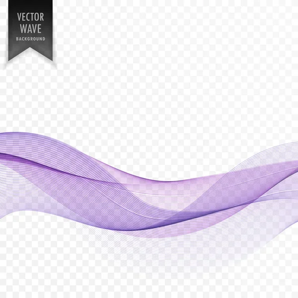 Purple Smooth Wave Background Design — Stock Vector