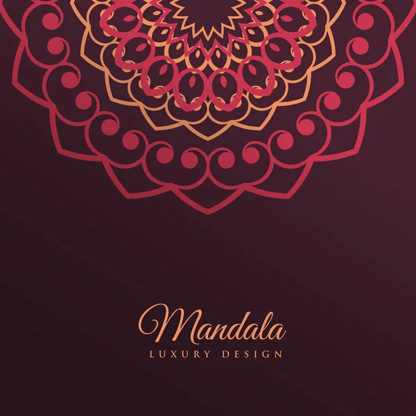 Mandala Décoration Art Fond Design — Image vectorielle