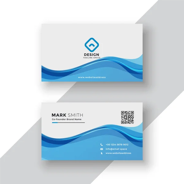 corporate blue business card template