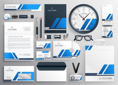 profesyonel mavi iş teminat Kırtasiye Seti