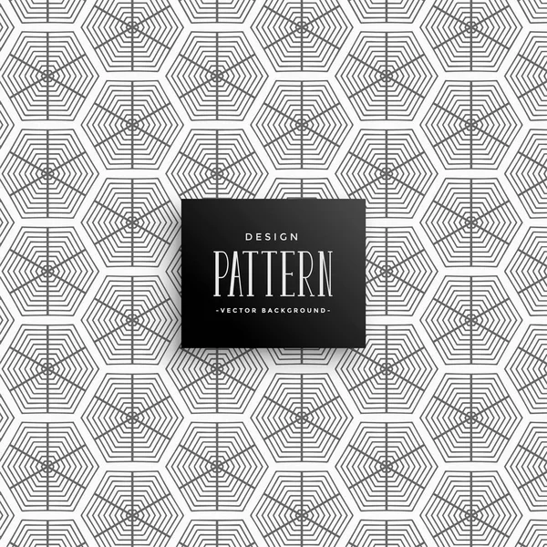 Abstraite Lignes Hexagonales Motif Fond — Image vectorielle