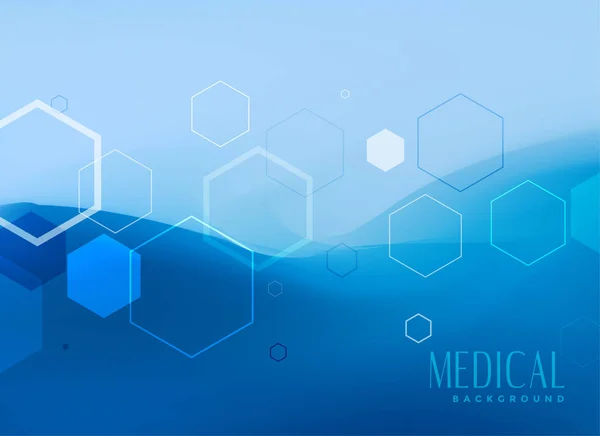 Conception Concept Fond Médical Couleur Bleue — Image vectorielle