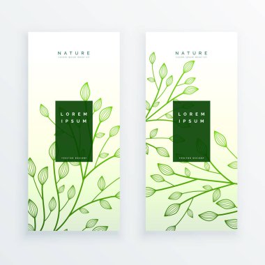 yeşil zarif dikey afiş bırakır