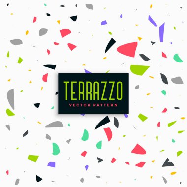 renkli terrazzo desen arka plan tasarım