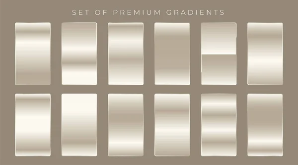 Shiny Gradients Set Background Design — Stock Vector