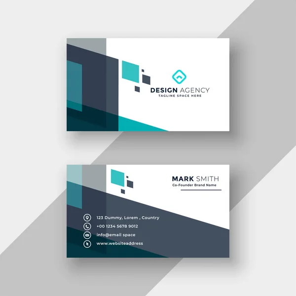 abstract modern business card design