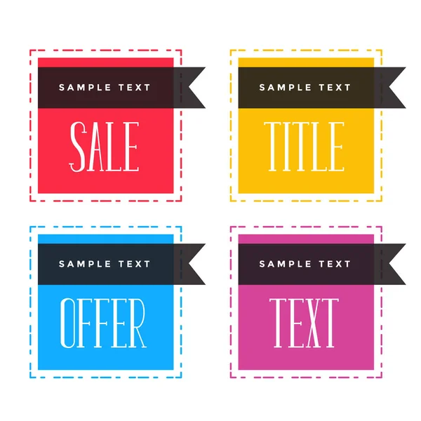 Flat Sale Frame Banner Label — Stock Vector