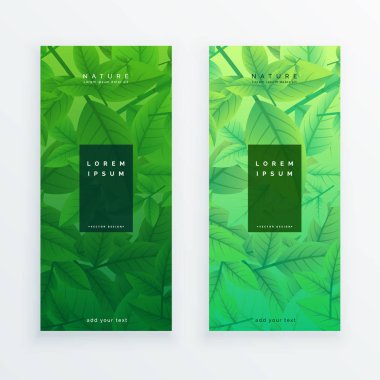 yeşil eko afiş kümesi bırakır