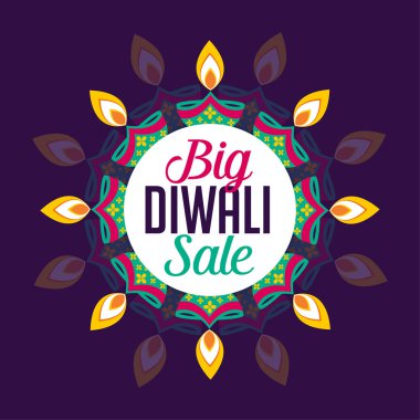büyük diwali satış afiş tasarımı