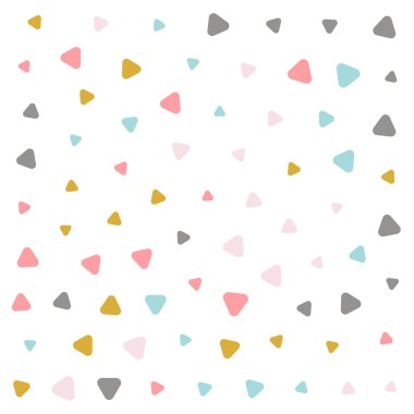 pastel renkli üçgen desen tasarım