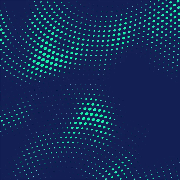 Abstracto Azul Medio Tono Puntos Fondo — Vector de stock