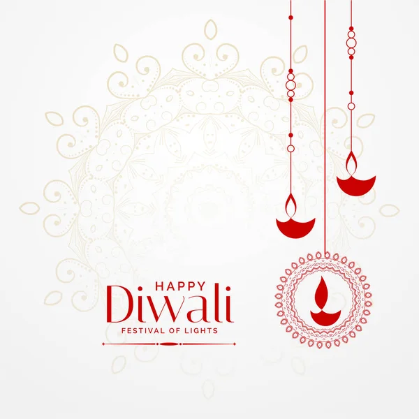 hanging diwali diya lovely festival background