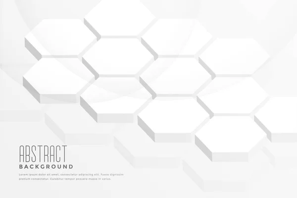 Hexagonal Forma Abstracta Fondo Blanco — Vector de stock