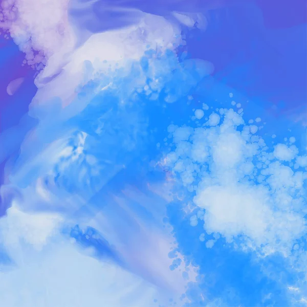 Abstrakte Detaillierte Blaue Aquarell Textur Hintergrund — Stockvektor