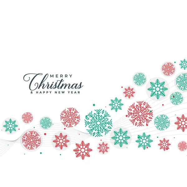 elegant merry christmas snowflakes background