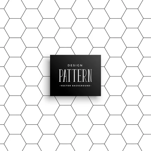 最小限の六角形のライン パターン背景 — ストックベクタ