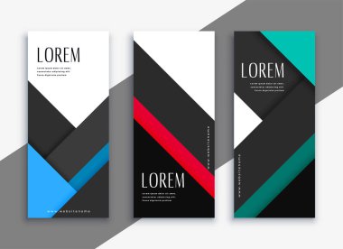 iş tarzı geometrik banner tasarımı