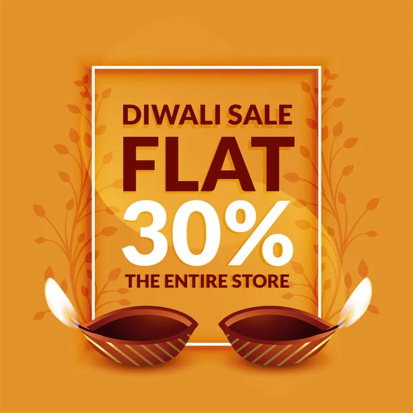 stylish diwali discount and sale banner template design