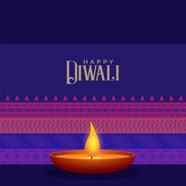Etnik tarzı diwali Festivali arka plan şablonu