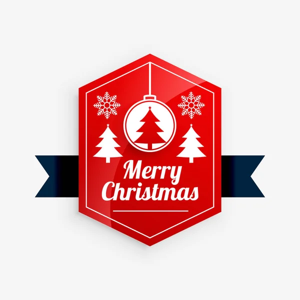 merry christmas red label design