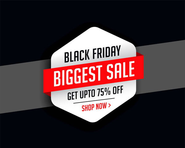 stylish black friday season sale background