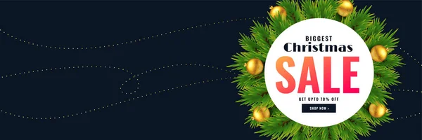 christmas season sale banner with text space