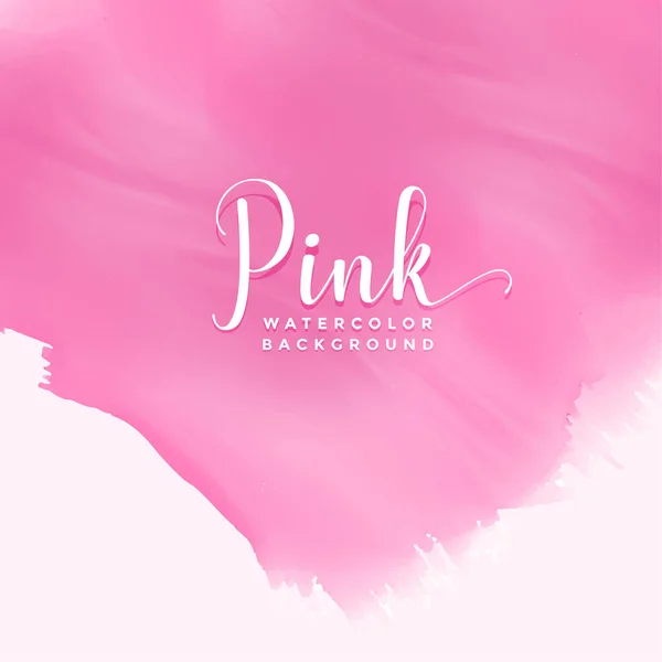 粉红抽象水彩油墨效果背景 — 图库矢量图片