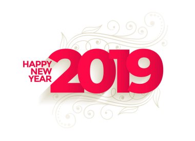 çok güzel yeni yıl 2019 yaratıcı arka plan