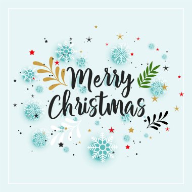 neşeli Noel Kış dekorasyon arka plan