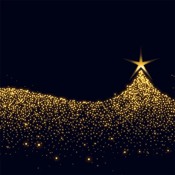 Arbre Noël Fait Avec Des Étincelles Des Paillettes Design — Image vectorielle