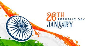 26 Ocak Hint Cumhuriyeti gün banner tasarımı