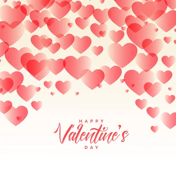 Zarif Kalp Desenleri Güzel Sevgililer Günü Arkaplanı — Stok Vektör