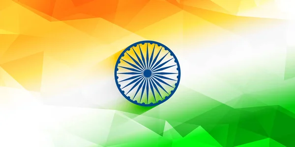 Abstract Indian Flag Background Design — Stock vektor