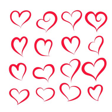 Farklı kalpler şekil kümesi