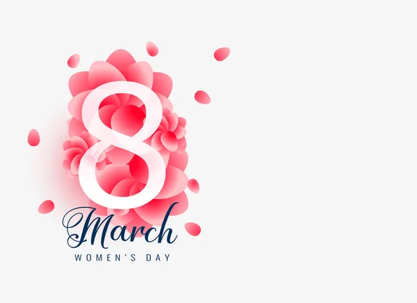 Mutlu Güzel Mart Kadınlar Günü Kartları Tasarımı — Stok Vektör