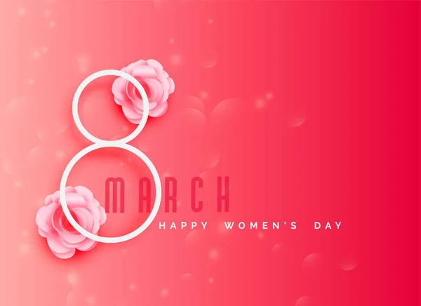 happy women's day celebration background in pink color theme