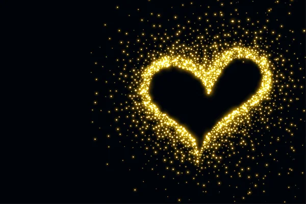 Beautiful heart made with sparkles background — Stock Illustration Beautiful Heart Made Sparkles Background Vector Graphics