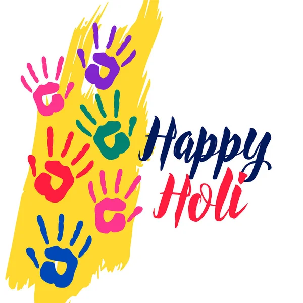 colorful hands happy holi celebration background