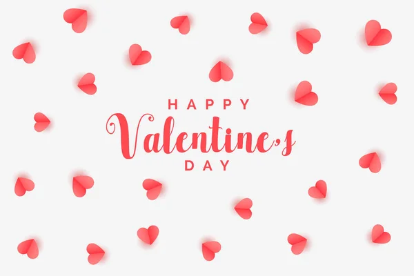 Elegant Hearts Pattern Valentines Day Background — Stock Vector