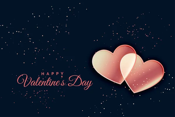 Romantische Herzen Hintergrund Für Valentinstag — Stockvektor