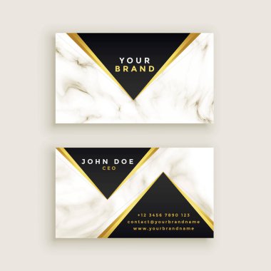 Modern sigorta primi mermer kartvizit tasarımı