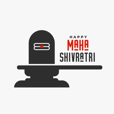 lord shiva shivling idol illustration for maha shivratri festival clipart