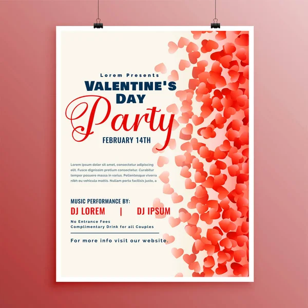 flyer design template for valentines day