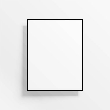 gölge ile boş duvar çerçevesi