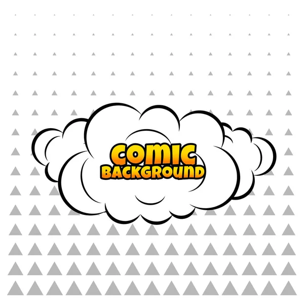 Comic Wolke Oder Rauch Hintergrund — Stockvektor